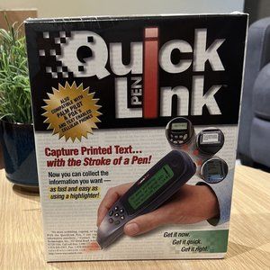 1999 WizCom QuickLink Pen Handheld Scanner Super Pen Brand New Sealed